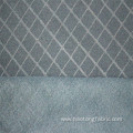 Two-Tone Embossed Double-sided Brushed Checked Fleece Fabric